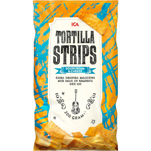 ICA Tortilla Strips Sourcream & Cheese
