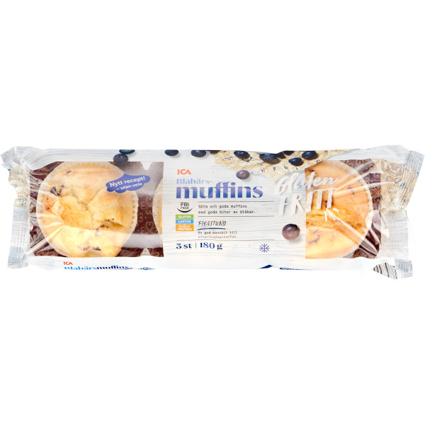 ICA Blåbärsmuffins Glutenfria