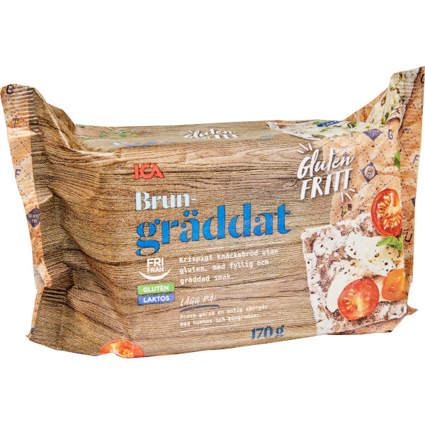 ICA Knäckebröd Brungräddat Glutenfritt