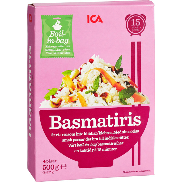 ICA Basmatiris Boil-In-Bag