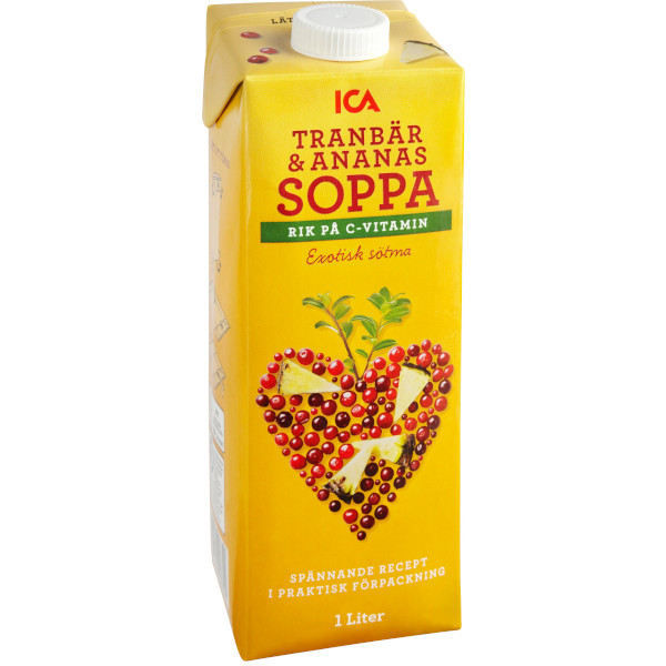 ICA Tranbär & Ananassoppa
