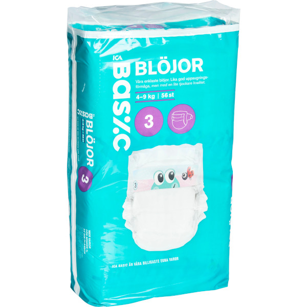 ICA Basic Blöjor 4-9kg