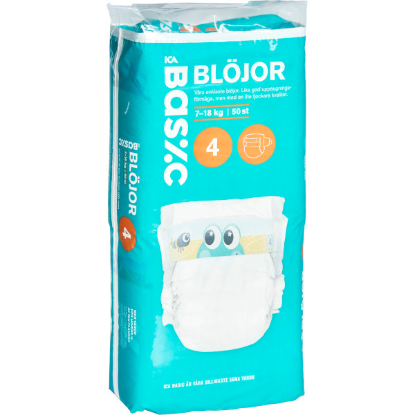 ICA Basic Blöjor 7-18kg