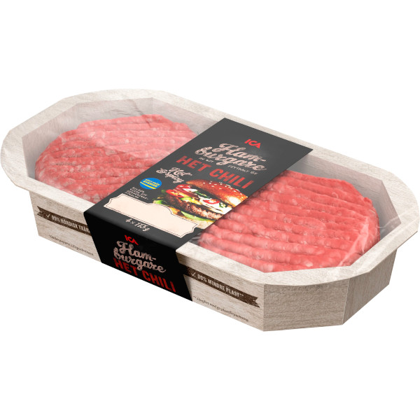 ICA Hamburgare Het Chili