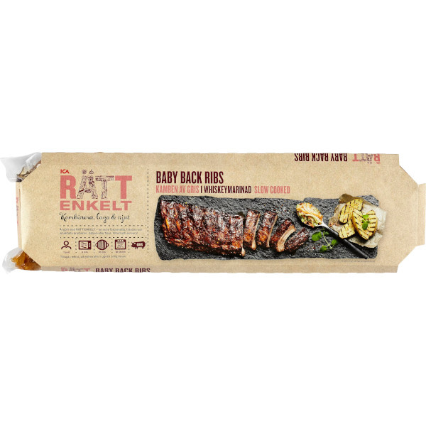 ICA Baby Back Ribs Whiskeymarinad