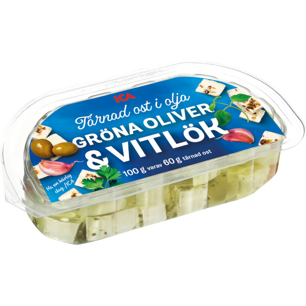 ICA Tärnad Ost Olja Gröna Oliver & Vitlök