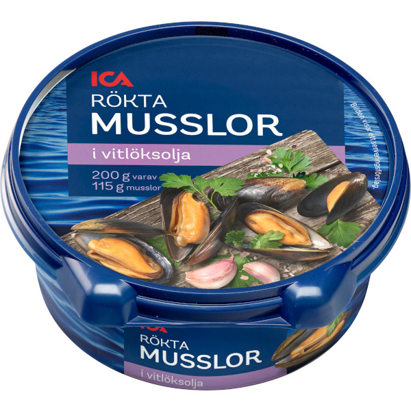 ICA Musslor Rökta Vitlöksolja