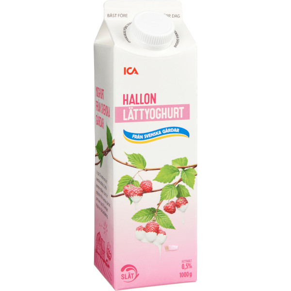 ICA Lättyoghurt Hallon