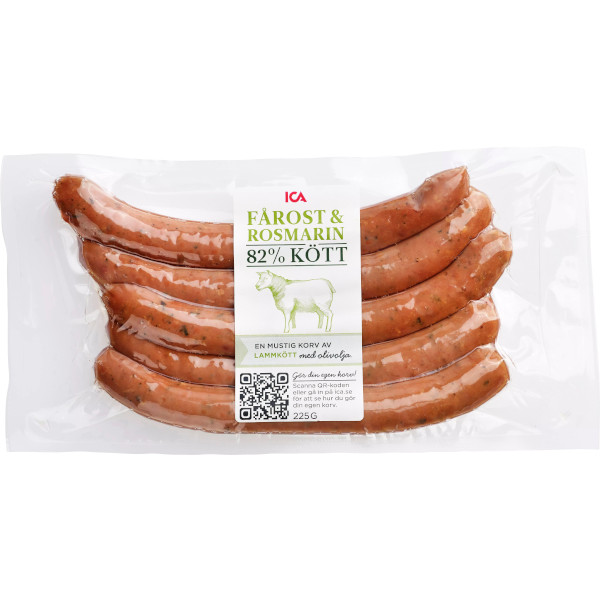 ICA Grillkorv Lamm Fårost & Rosmarin