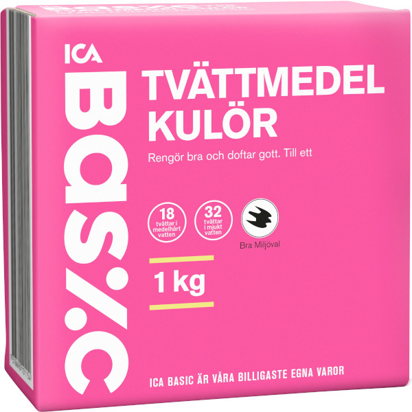 ICA Basic Tvättmedel Kulör