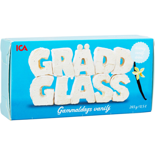 ICA Gräddglass Gammaldags Vanilj