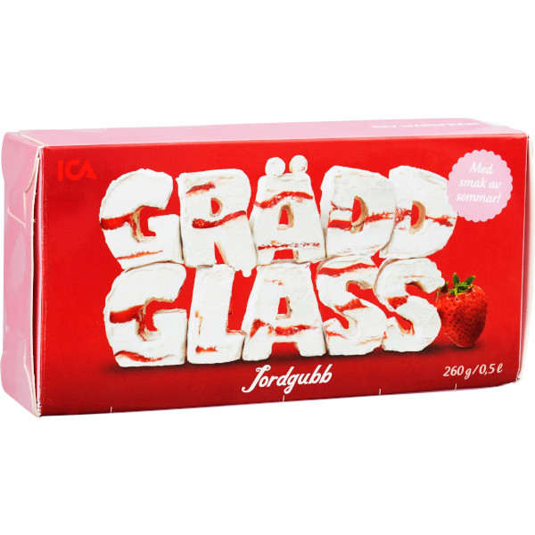 ICA Gräddglass Jordgubb