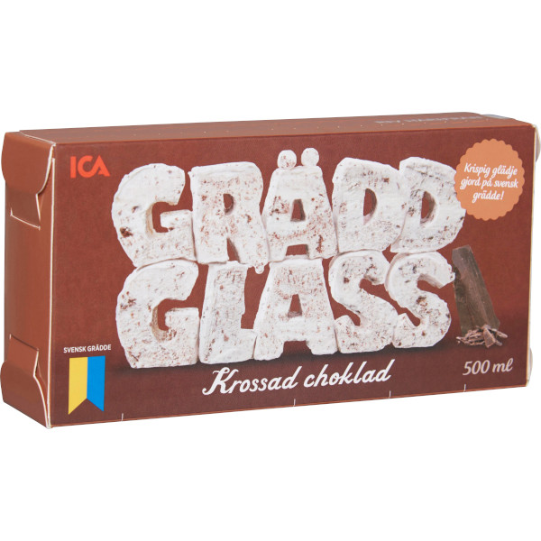 ICA Gräddglass Krossad Choklad