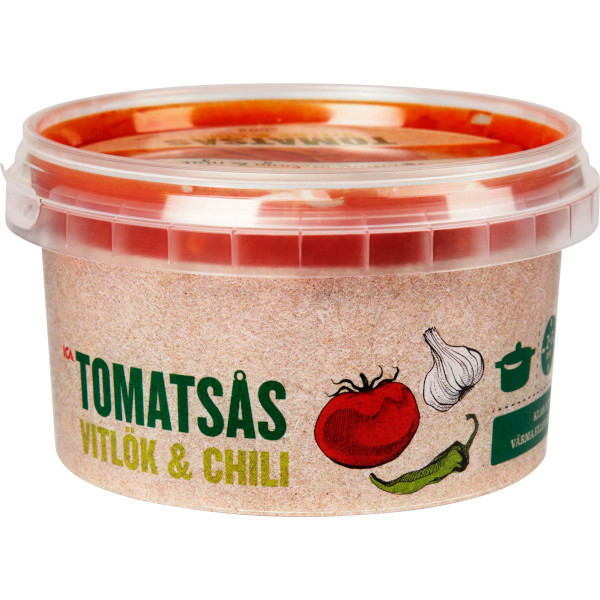 ICA Tomatsås Vitlök & Chili