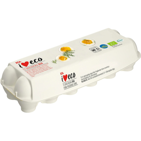 ICA I Love Eco Ägg Frigående Ekologiska M-L