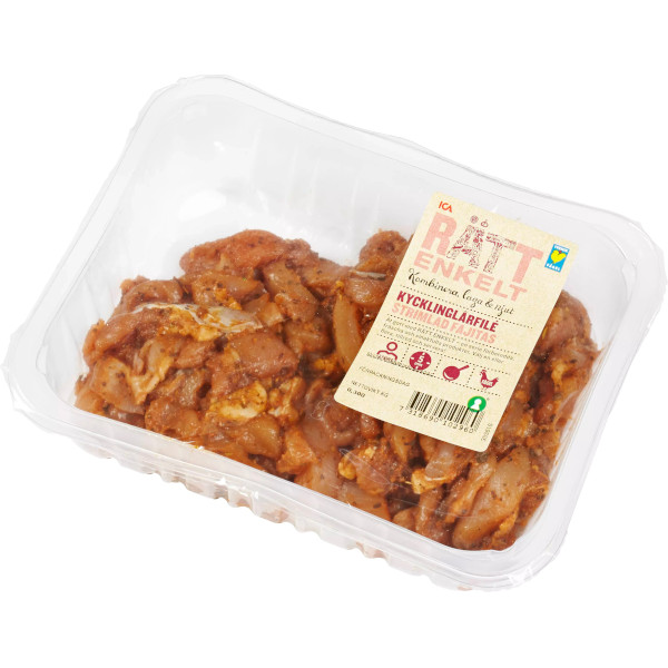 ICA Kycklinglårfilé Strimlad Fajitas