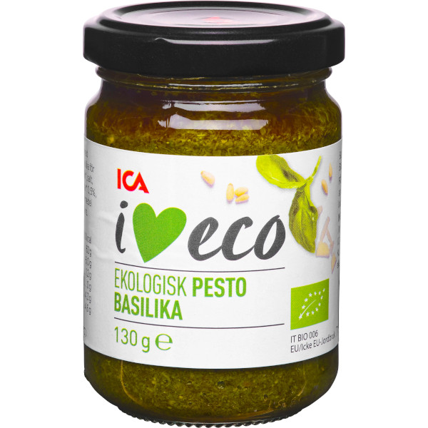 ICA I Love Eco Pesto Basilika Ekologisk