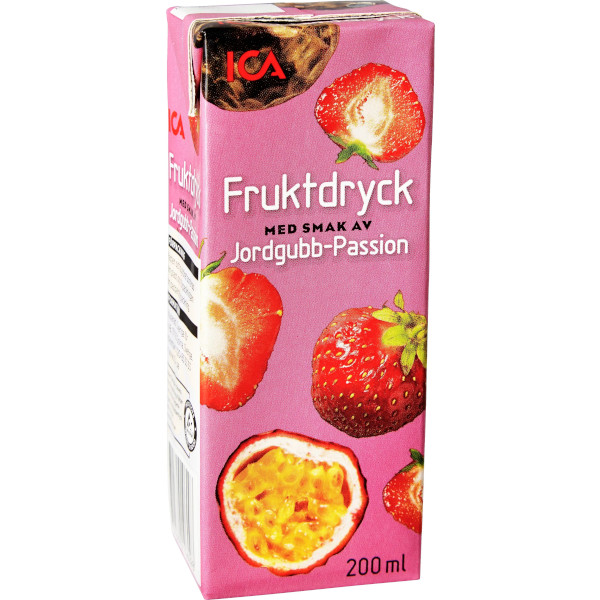 ICA Fruktdryck Jordgubb/Passion
