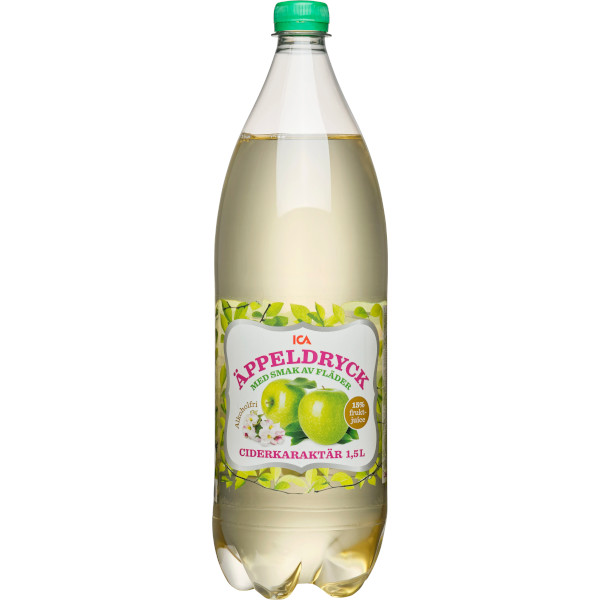 ICA Äppeldryck Fläder Ciderkaraktär