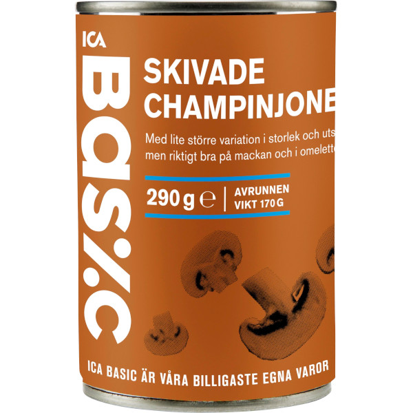 ICA Basic Champinjoner Skivade
