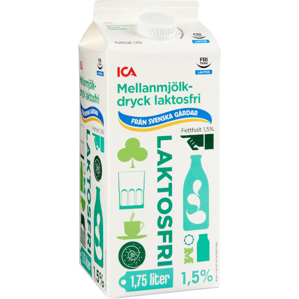 ICA Mellanmjölkdryck Laktosfri