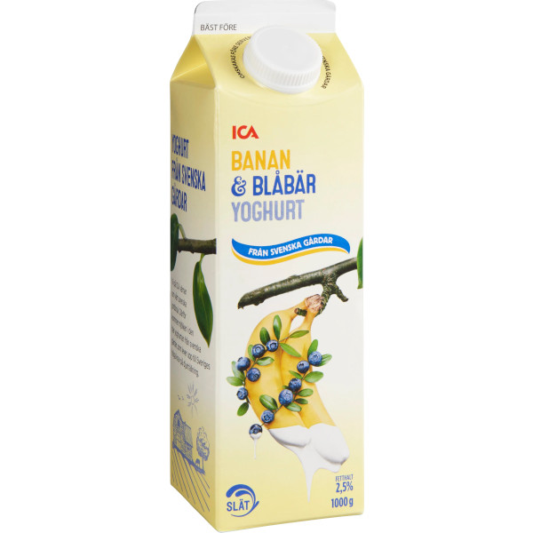 ICA Yoghurt Banan & Blåbär