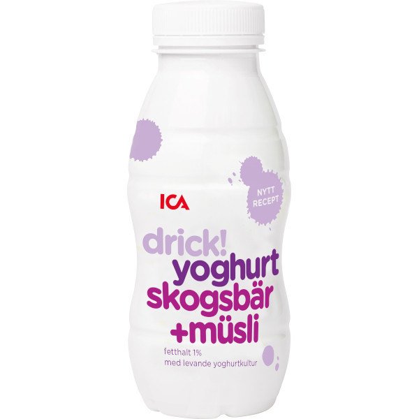 ICA Drickyoghurt Skogsbär & Müsli