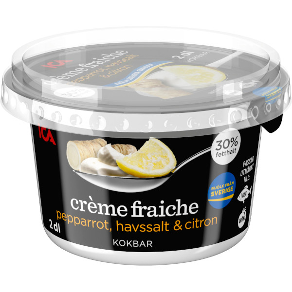 ICA Crème Fraiche Pepparrot/Havssalt/Citron