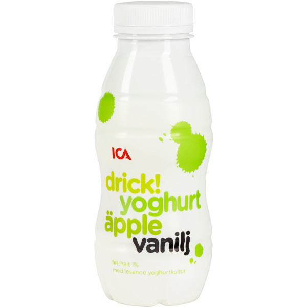 ICA Drickyoghurt Äpple/Vanilj