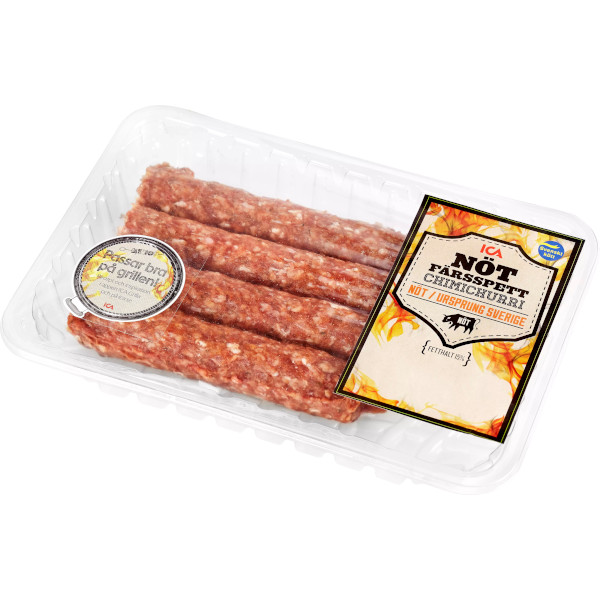 ICA Nötfärsspett Chimichurri