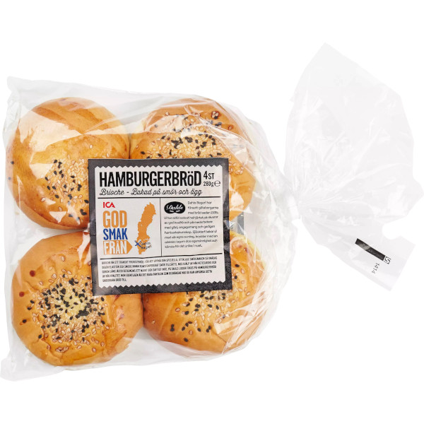 ICA Hamburgerbröd Brioche