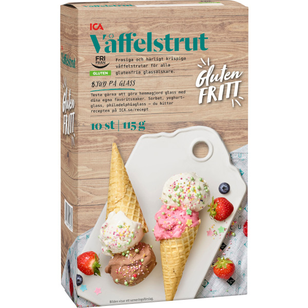ICA Våffelstrutar Glutenfria