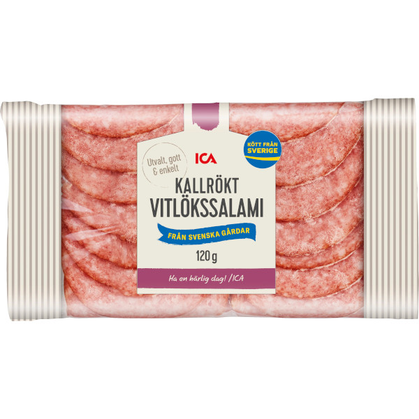 ICA Vitlökssalami Kallrökt