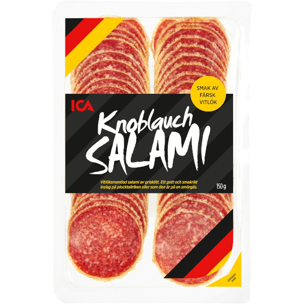 ICA Knoblauch Salami
