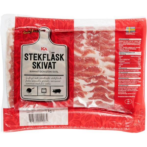 ICA Stekfläsk Skivat