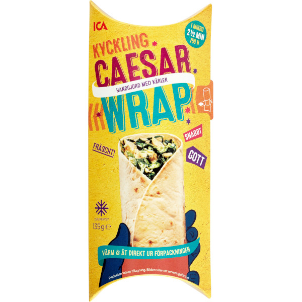 ICA Caesarwrap Kyckling