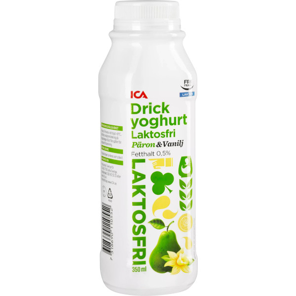 ICA Drickyoghurt Päron & Vanilj Laktosfri