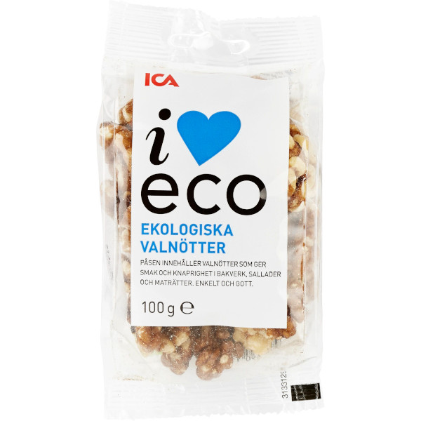 ICA I Love Eco Valnötter Ekologiska