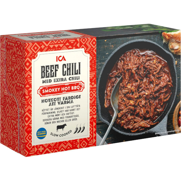 ICA Beef Chili Smokey Hot BBQ