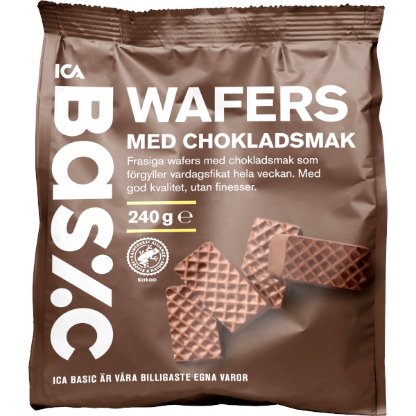 ICA Basic Wafers Chokladsmak