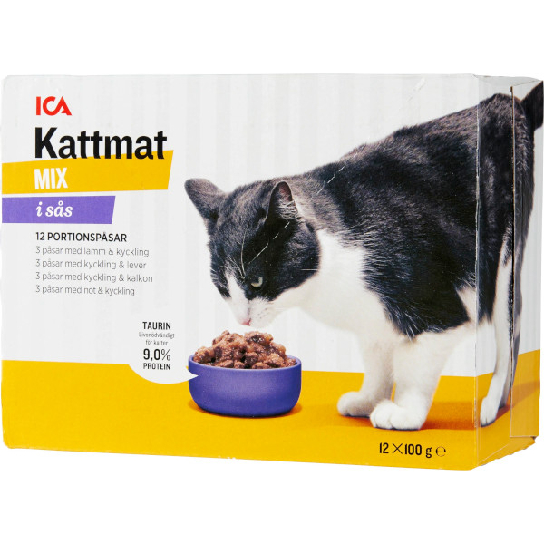 ICA Kattmat Bitar I Sås Mix Kött