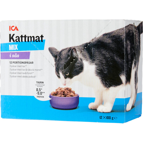 ICA Kattmat Bitar I Sås Mix Fisk