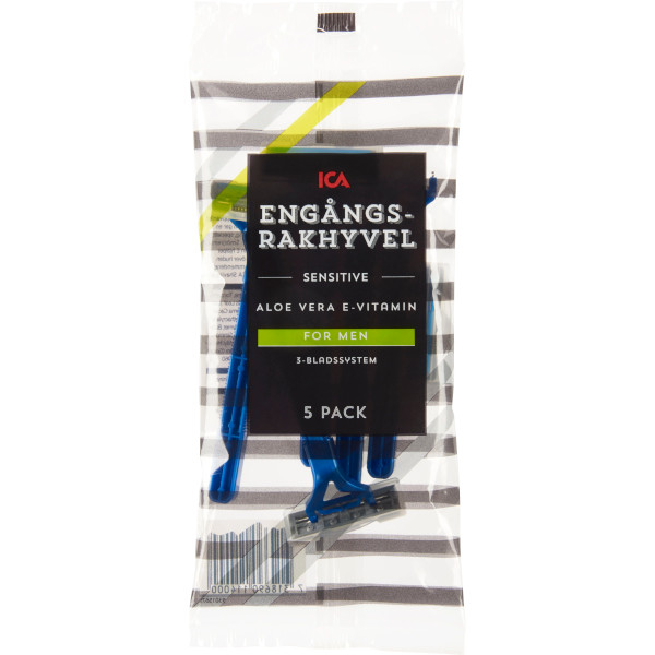 ICA Engångsrakhyvel Men Sensitive