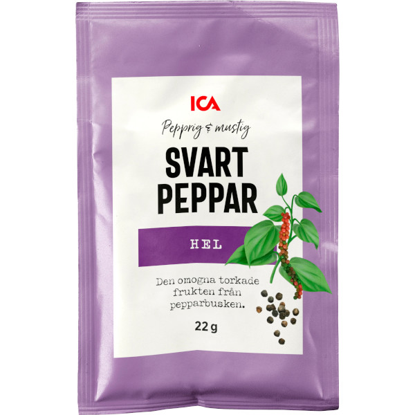 ICA Svartpeppar Hel