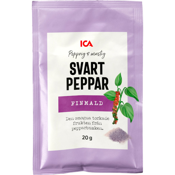 ICA Svartpeppar Finmald