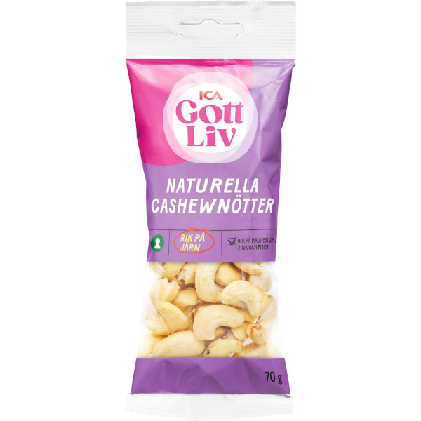 ICA Gott Liv Cashewnötter Naturella