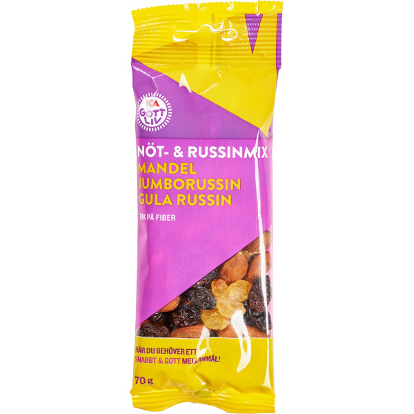 ICA Gott Liv Nöt & Russinmix Mandel/Jumborussin/Gula Russin