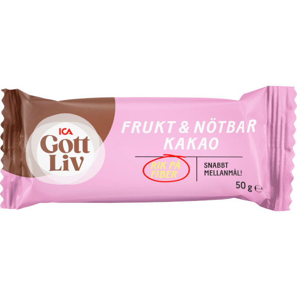 ICA Gott Liv Frukt & Nötbar Kakao