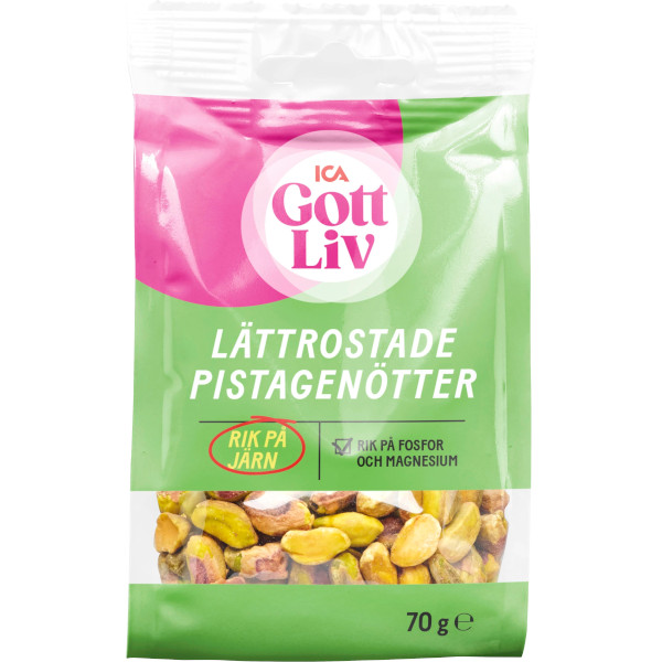 ICA Gott Liv Pistagenötter Lättrostade