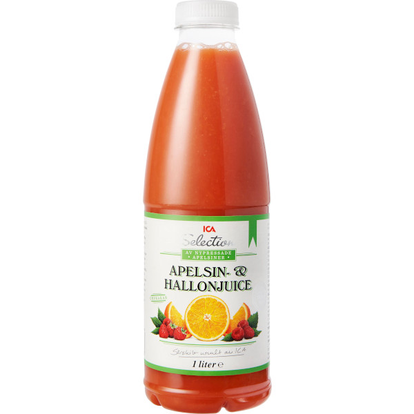 ICA Selection Apelsin & Hallonjuice